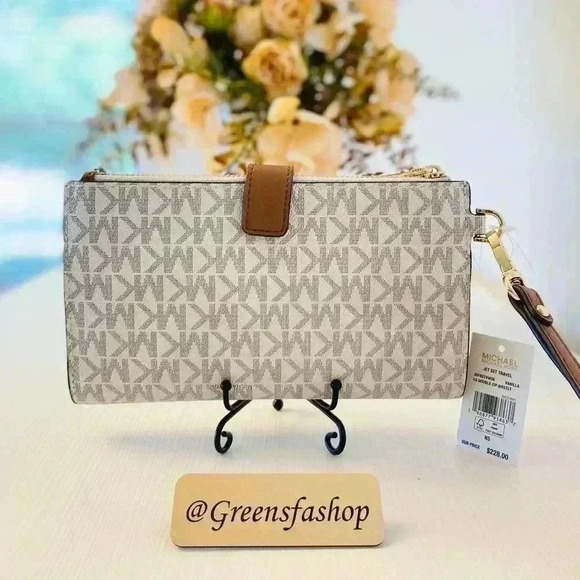 Michael Kors Double Zip Wallet With Wristlet vanilla - Picture 2 of 5